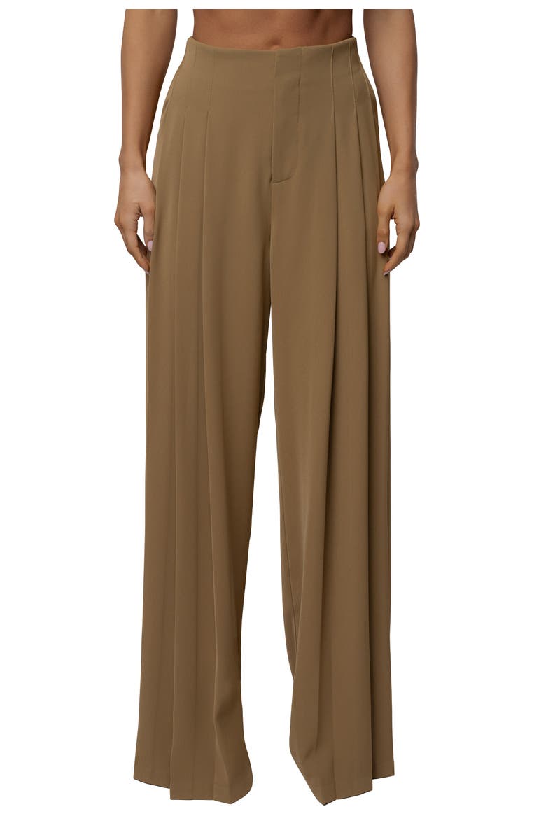 JLUXLABEL Signature Elegance Trousers, Main, color, Olive