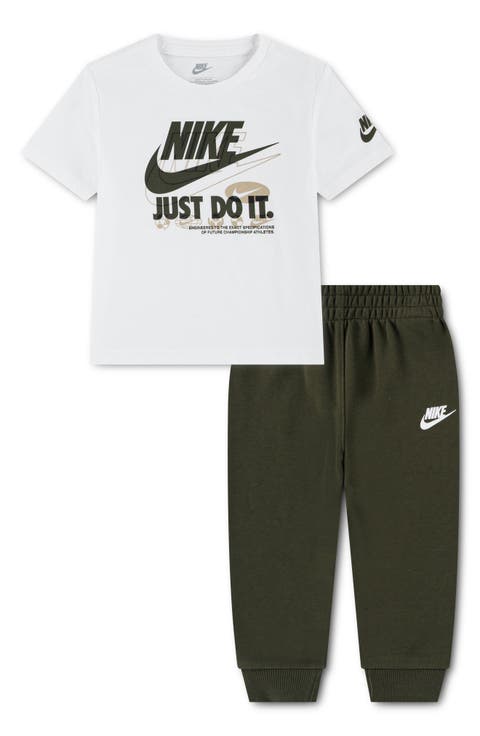 Kids' Sportswear Graphic T-Shirt & Fleece Joggers Set