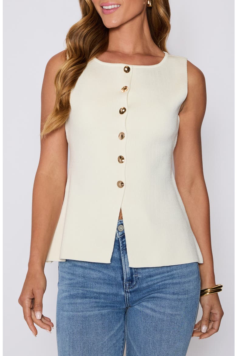 Paris Button-Up Sweater Vest (Nordstrom Exclusive), Main, color, CREAM