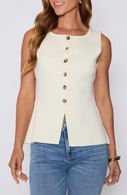 VICI Collection Paris Button-Up Sweater Vest (Nordstrom Exclusive)