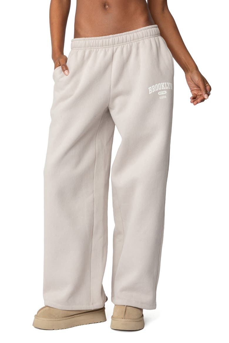 Brooklyn NY Sweatpants, Main, color, BEIGE