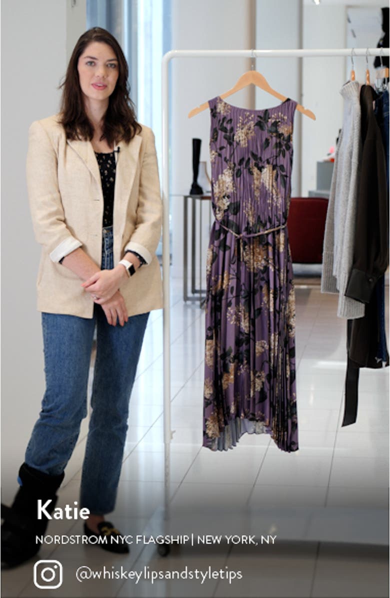 Lilac Plissé Sleeveless Maxi Dress, sales video thumbnail