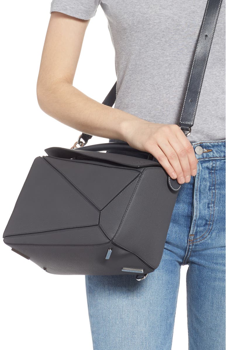 Loewe Puzzle Medium Leather Shoulder Bag, Alternate, color,