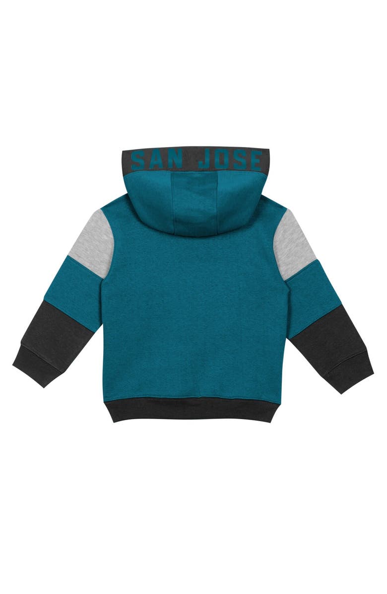Outerstuff Toddler Teal/Black San Jose Sharks Big Skate Fleece Pullover Hoodie and Sweatpants Set, Alternate, color, 