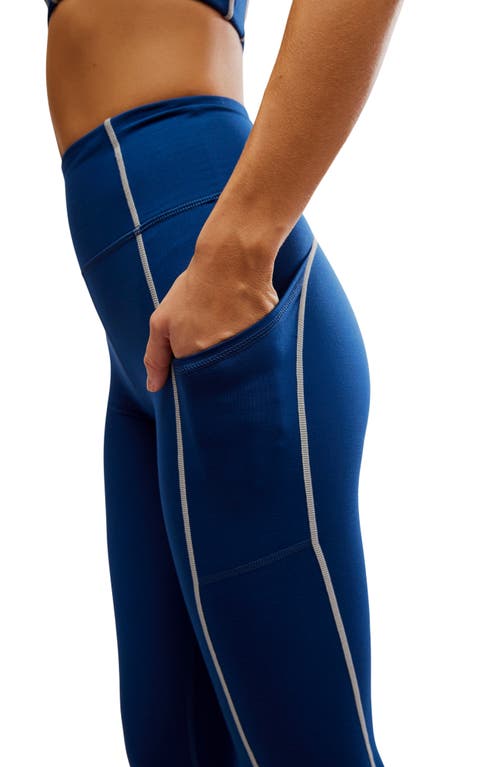 Free People You're A Peach Leggings In Skyline In Blue