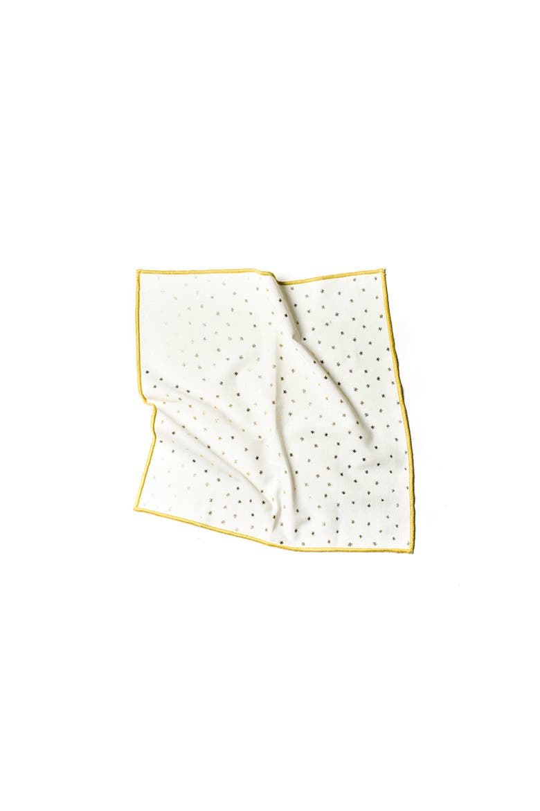 Gold Stars Napkin Set of 4, Alternate, color, Yellow