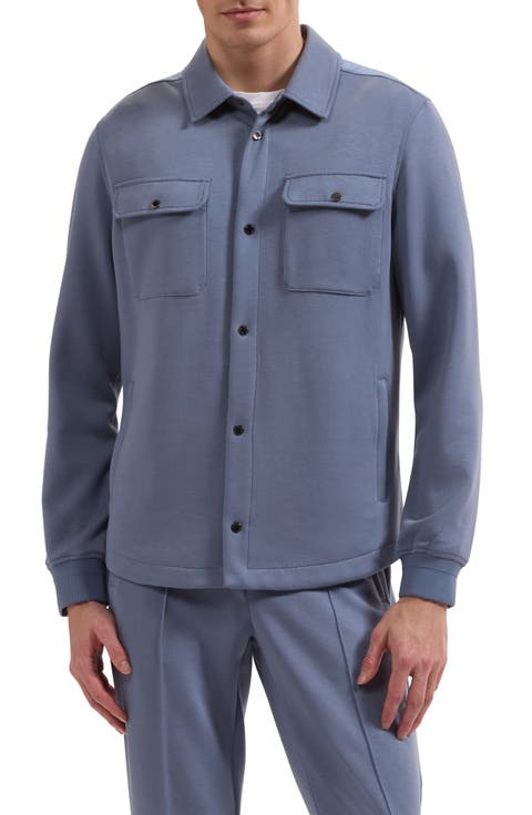 Soft Touch Knit Shirt Jacket