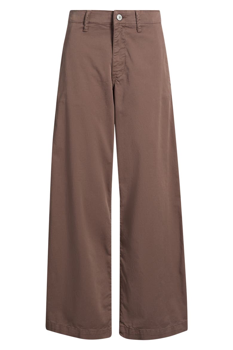 Lorimer Stretch Cotton Wide Leg Pants, Alternate, color, FRENCH ROAST COLORED
