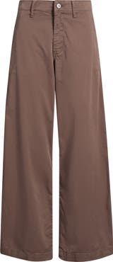 Brooklyn Industries Lorimer Stretch Cotton Wide Leg Pants