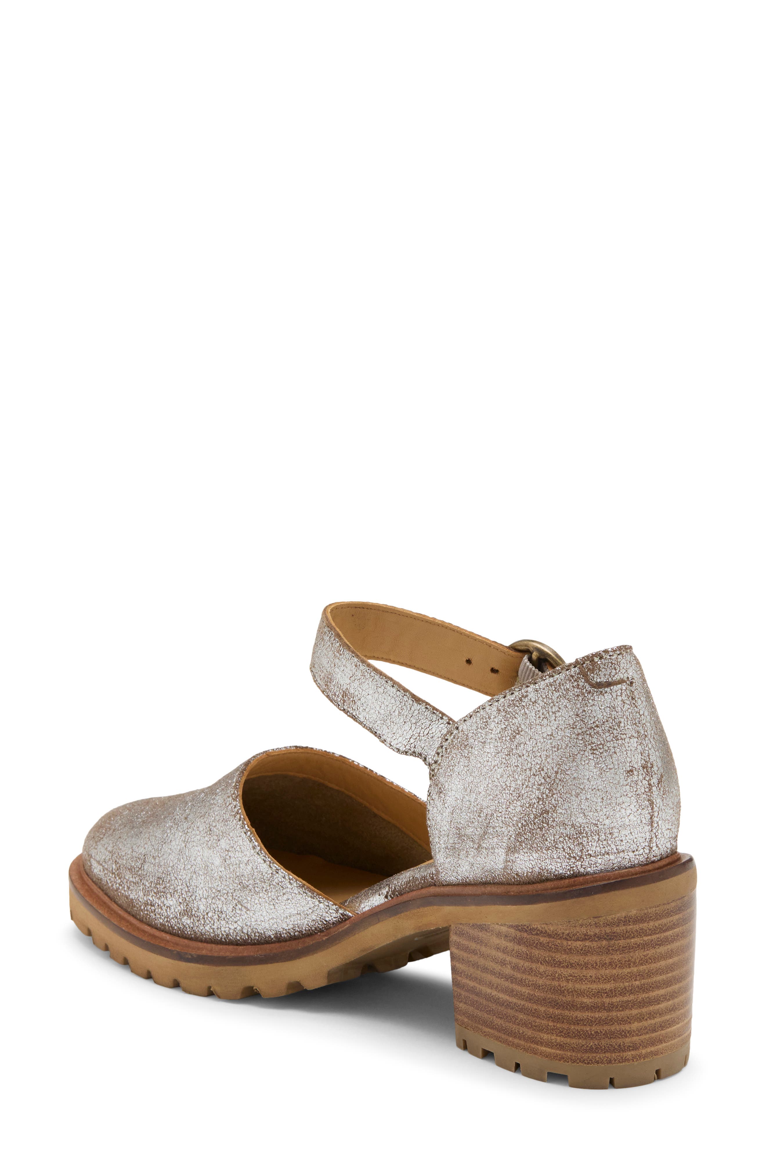 Lock and Key Leather Pump, Alternate, color, PEWTER
