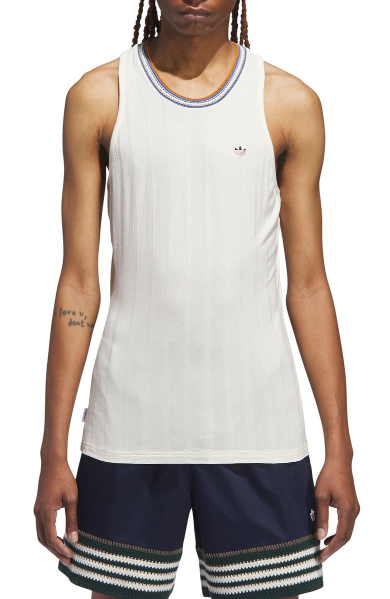 ADIDAS ORIGINALS X CLOT BY EDISON CHEN Rib Tank, Main, color, Cream White
