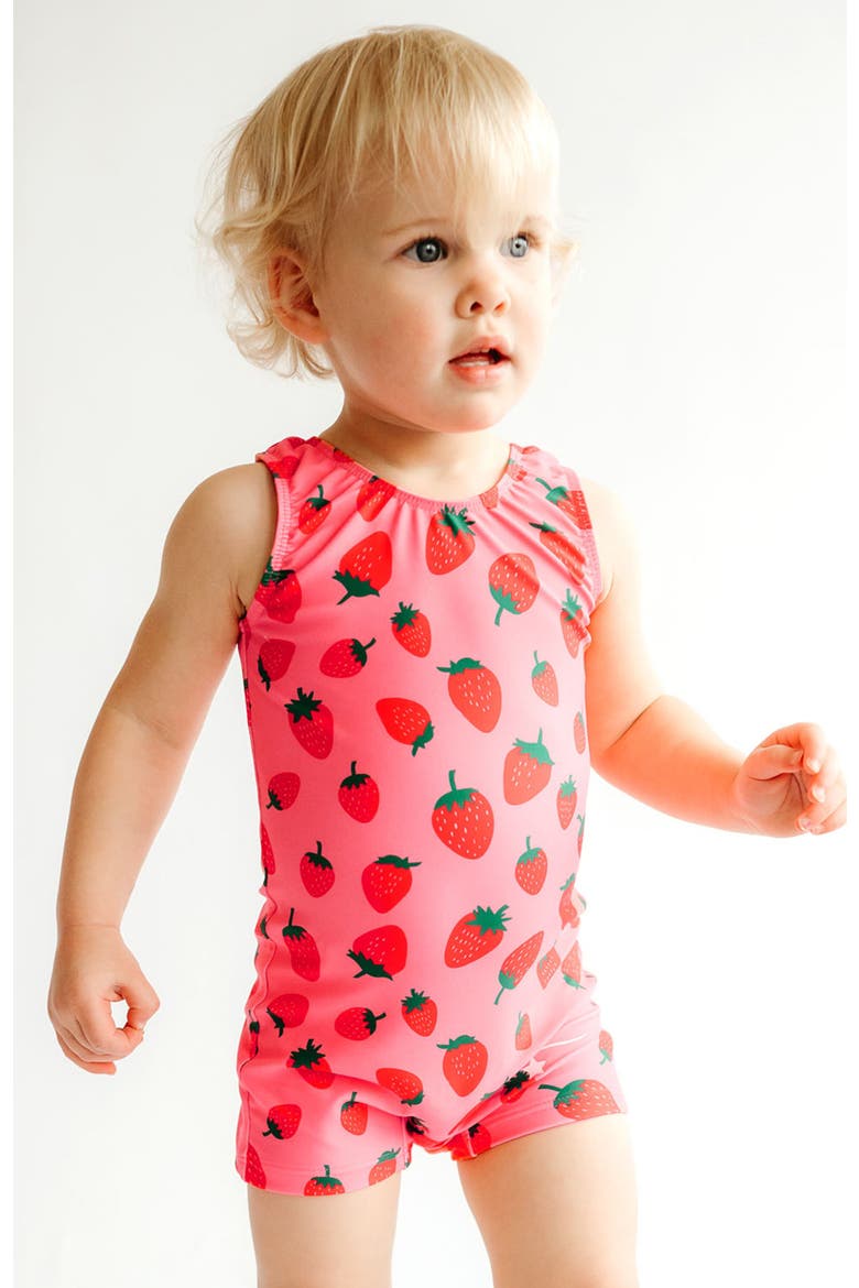 Strawberry Fields Unitard, Alternate, color, Strawberry Fields