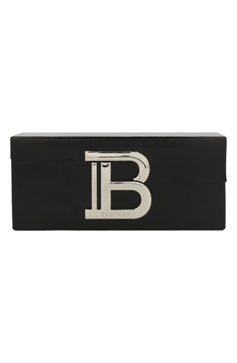 Balmain 62mm Shield Sunglasses, Alternate, color, White White Brown