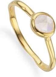 Monica Vinader Siren Small Semiprecious Stone Stacking Ring