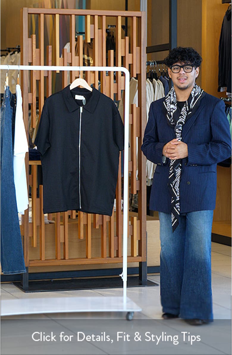 Seersucker Zip-Up Shirt, sales video thumbnail