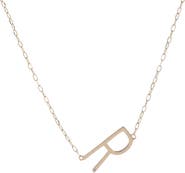 Alex and Ani Gold Elongated Initial Pendant Necklace