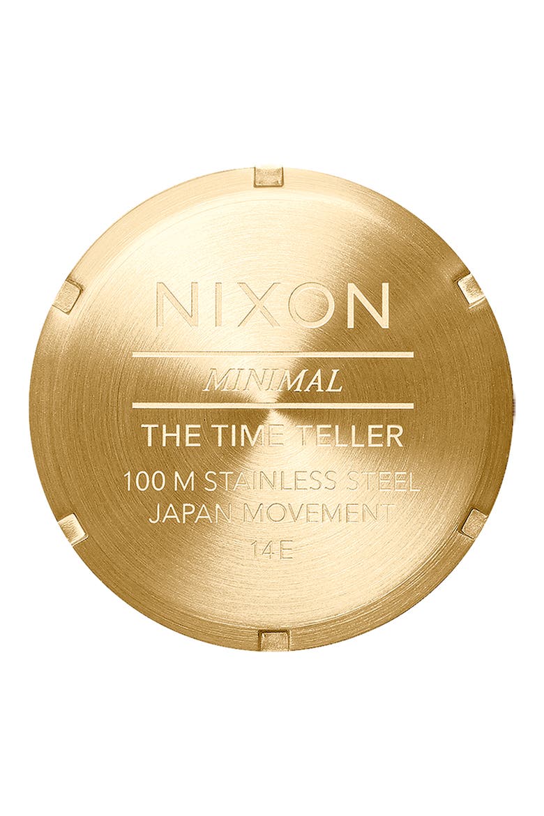 The Time Teller Bracelet Watch, 37mm, Alternate, color, GOLD / OXBLOOD SUNRAY