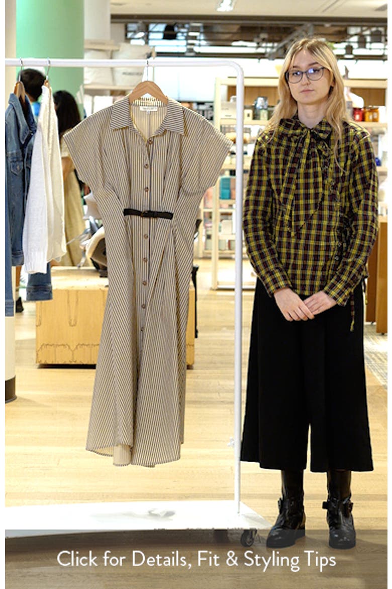 Stripe Belted Shirtdress video