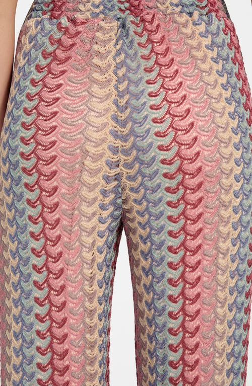 Guess Fearne Knit Wide Leg Pants In Multi