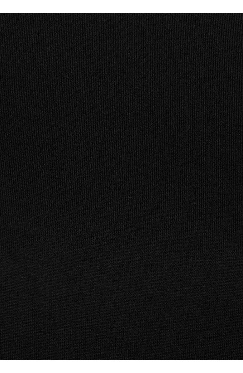 LASCANA Women's Dolman Sleeve Leather Trim Top, Alternate, color, Black