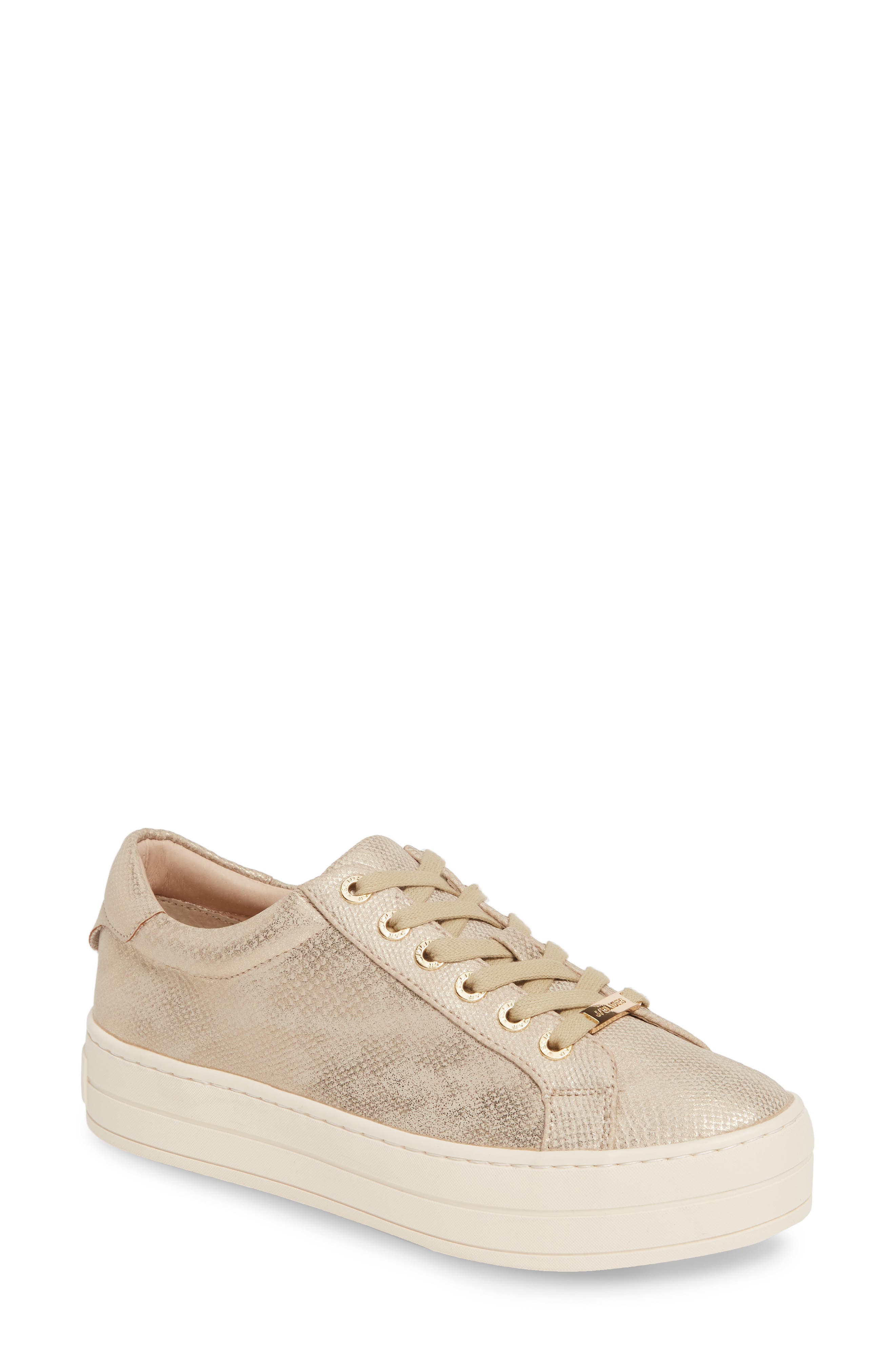 Hippie Platform Sneaker, Main, color, GOLD METALLIC NUBUCK LEATHER