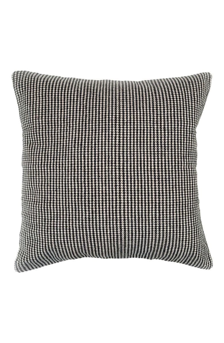 Manushi Houndstooth Woven Pillow - Cover, Main, color, Black And White
