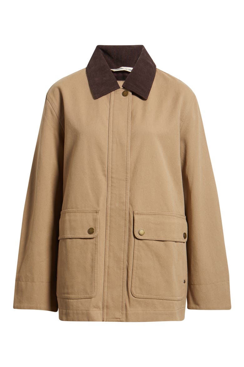 Cascades Canvas Barn Coat, Alternate, color, OLD OAK
