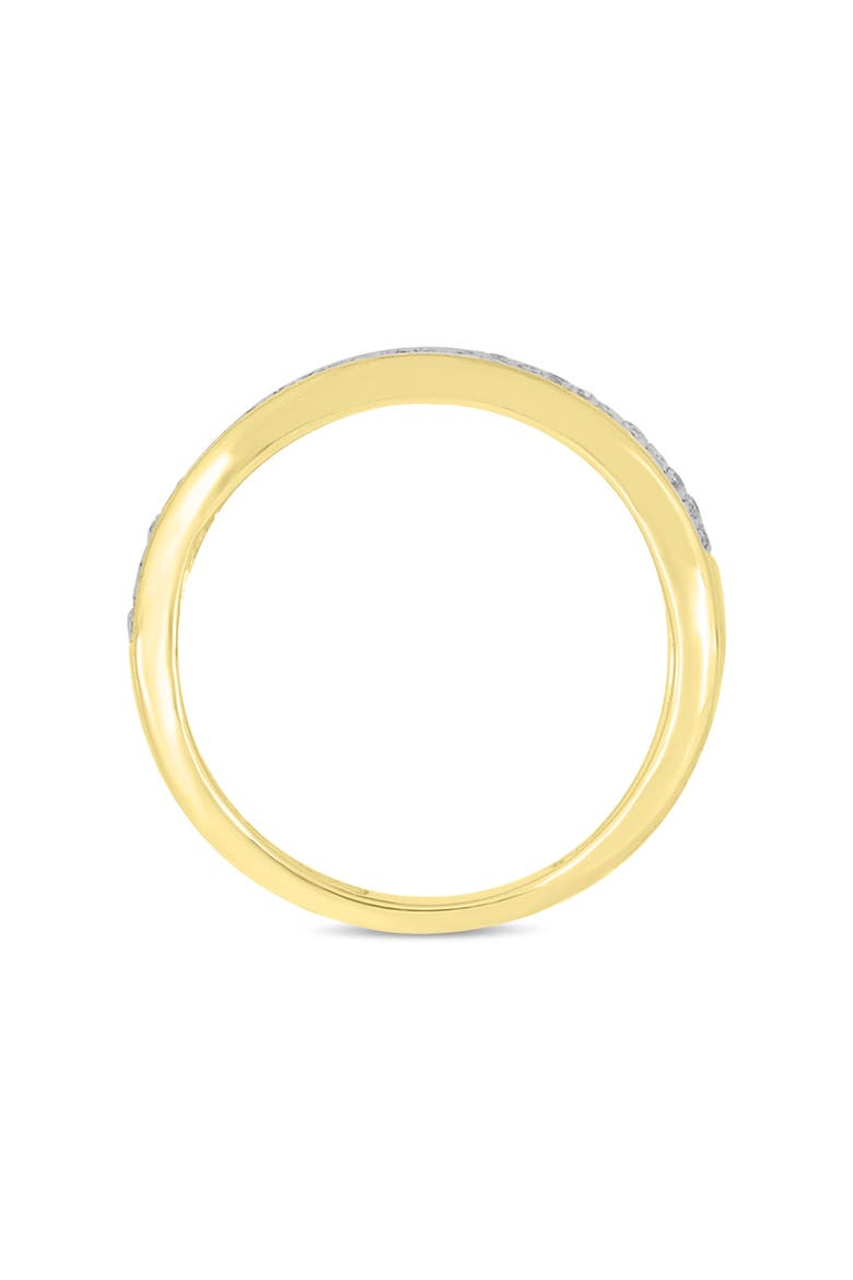 Tessera Unisex Diamond Band Ring in 10K Gold, Alternate, color, 10K Yellow Gold
