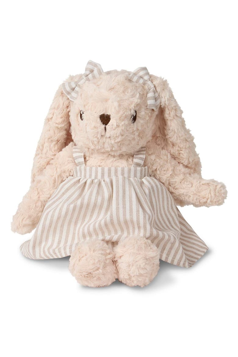 Baby "Miffy" Fluffy Faux-Fur Girl Bunny Doll, Alternate, color, Oatmeal