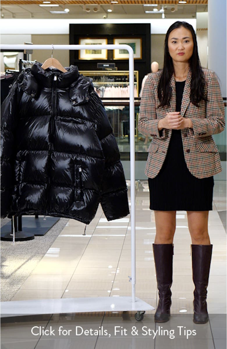 Hooded Nylon Down Puffer Jacket, sales video thumbnail