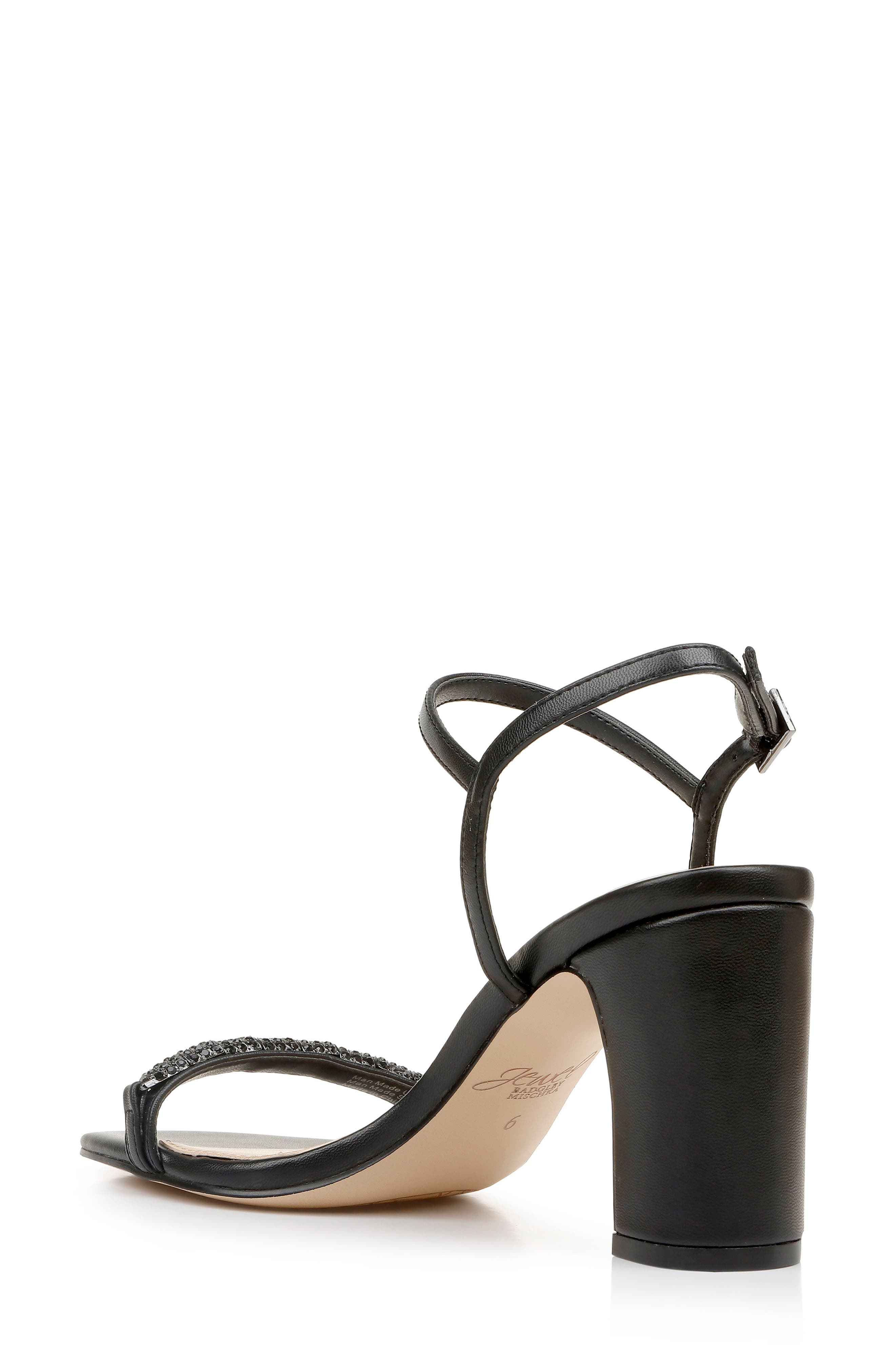 Jewel Badgley Mischka Charlee Block Heel Sandal, Alternate, color, 