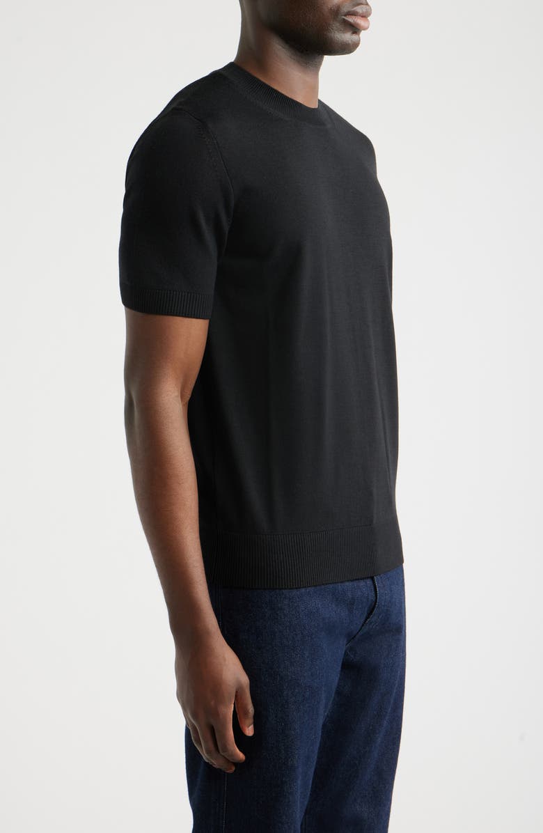 BOSS Umauro Wool Knit T-Shirt, Alternate, color, Black