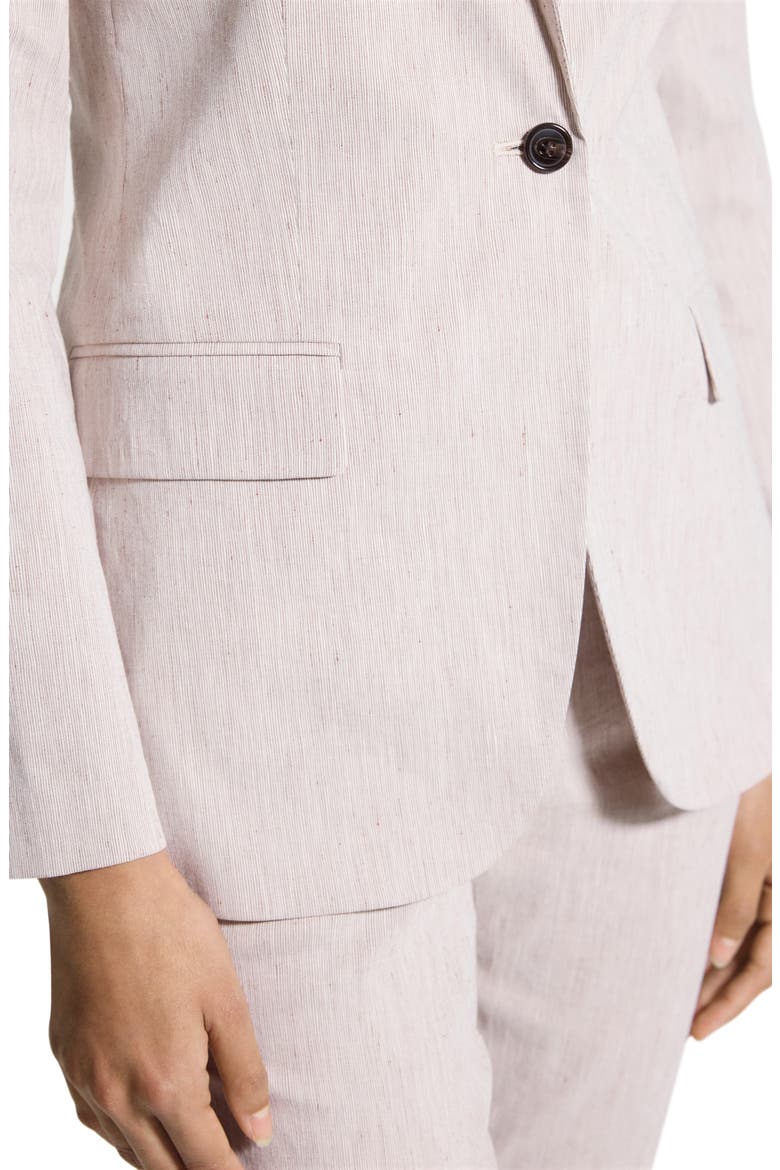 Staple Linen Blend Blazer, Alternate, color, COGNAC MULTI