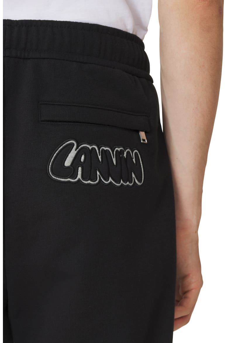 Black Modern Curb Jogging Pants, Alternate, color, Black