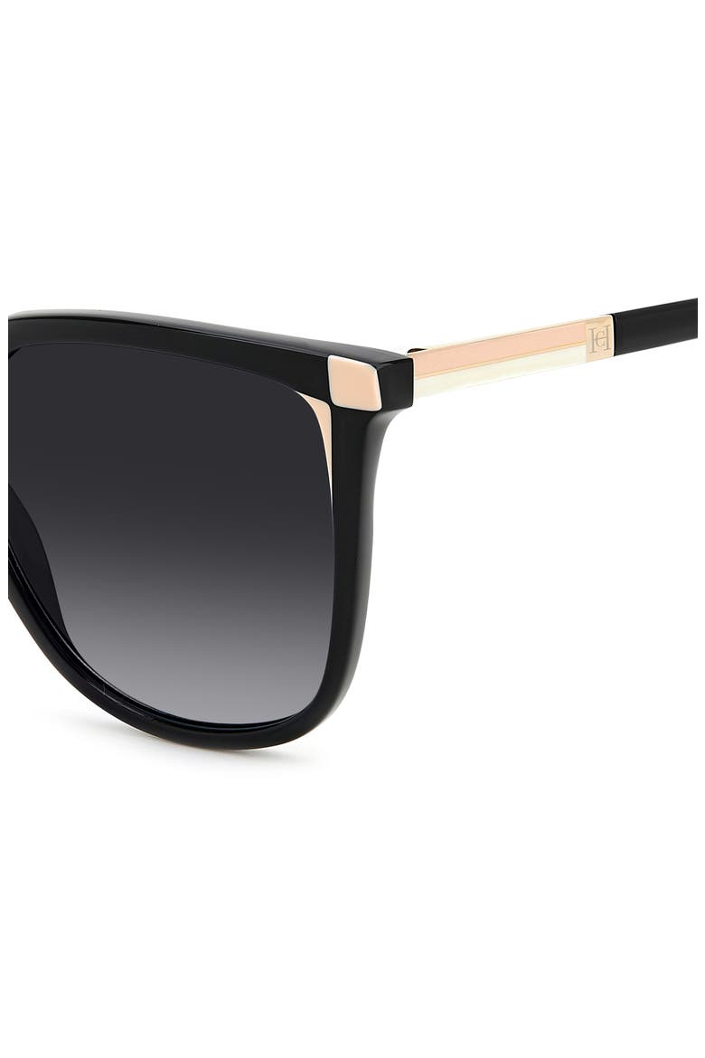 54mm Rectangular Sunglasses, Alternate, color, BLACK BEIGE