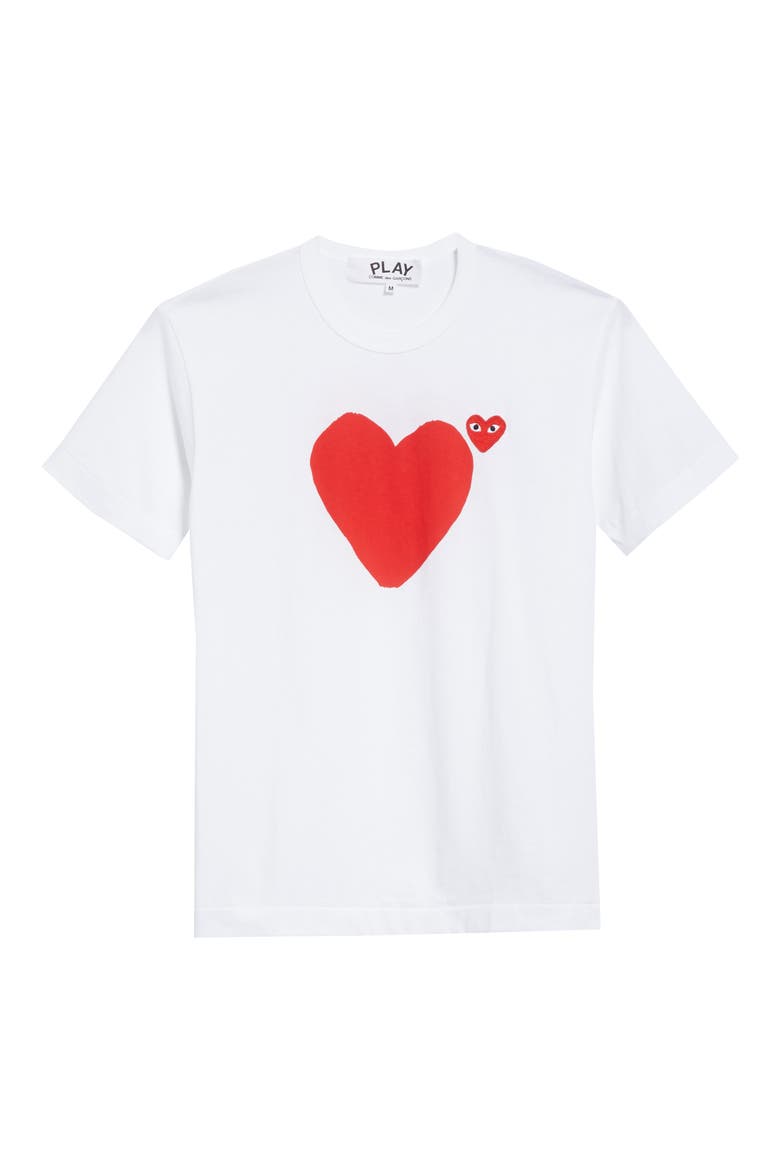 Heart Graphic Tee, Alternate, color, WHITE 1