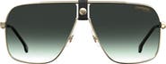 Carrera Eyewear 63mm Polarized Gradient Aviator Sunglasses