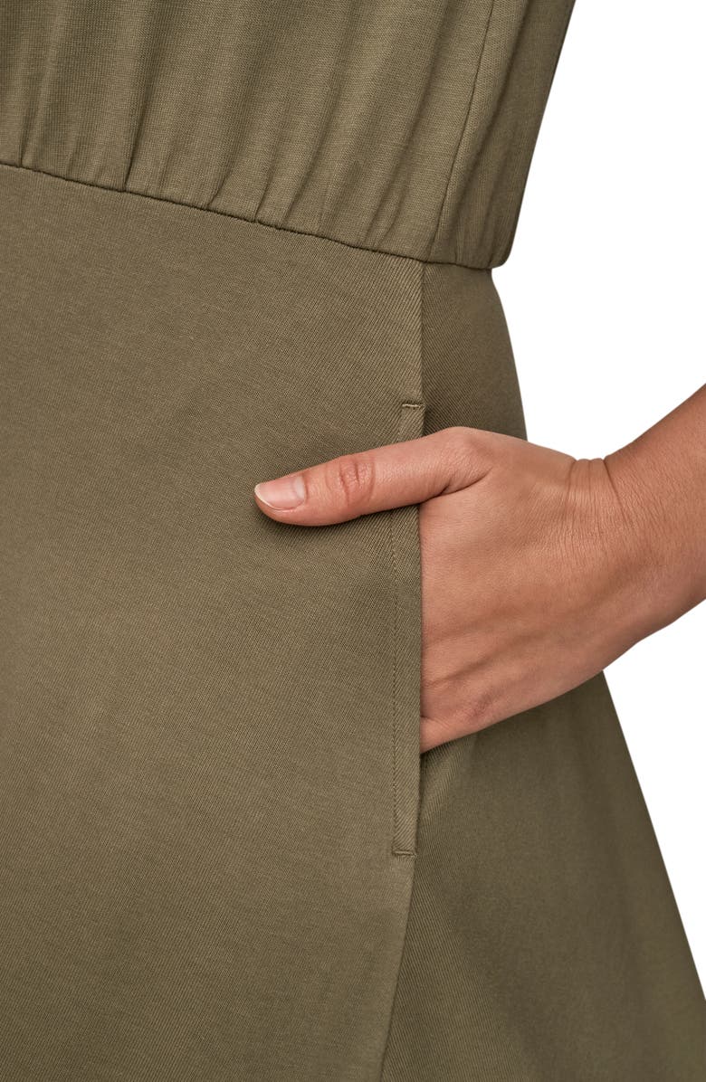 Donna Karan New York Cap Sleeve Maxi Dress, Alternate, color, Khaki Green