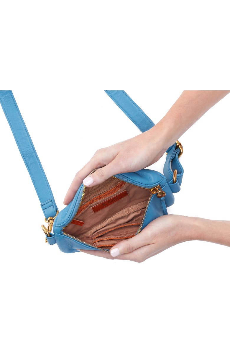 HOBO Fern Leather Belt Bag, Alternate, color, Dusty Blue