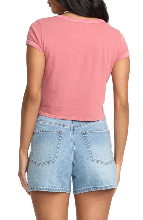 Billabong Daily Cotton Graphic Baby Tee In Pink