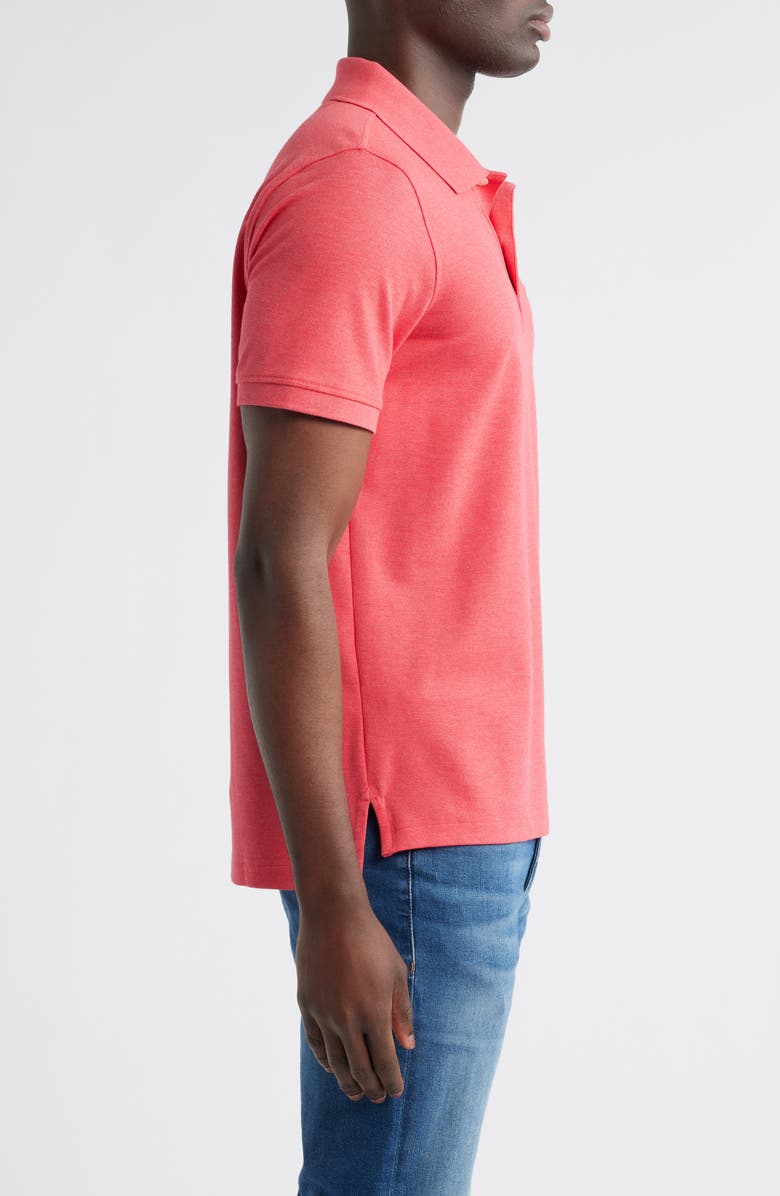 Brooks Brothers Stretch Supima<sup>®</sup> Cotton Piqué Polo, Alternate, color, Red Heather