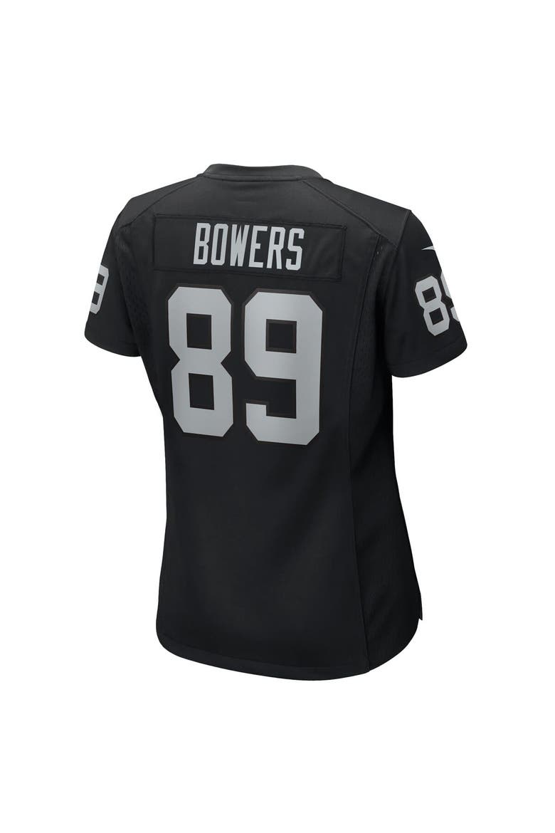 Women's Nike Brock Bowers  Black Las Vegas Raiders Team Game Jersey, Alternate, color, Black
