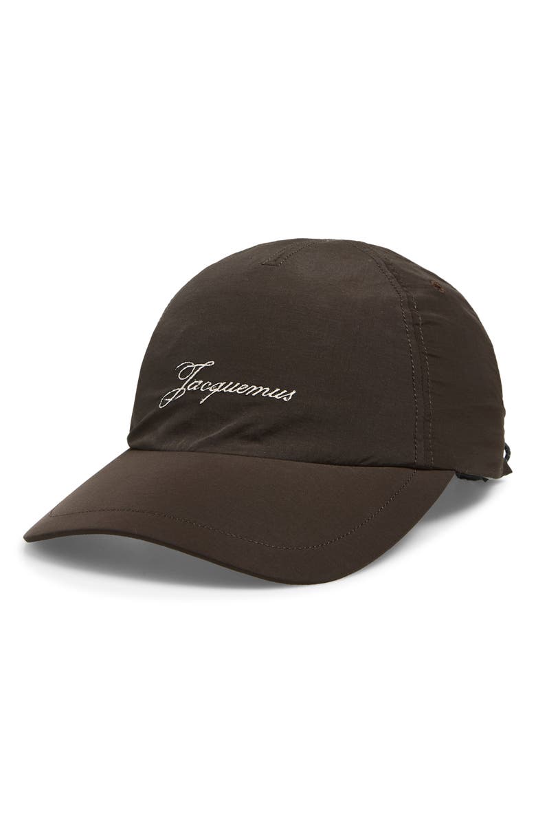 Jacquemus La Casquette Baluchon Baseball Cap, Main, color, Dark Brown
