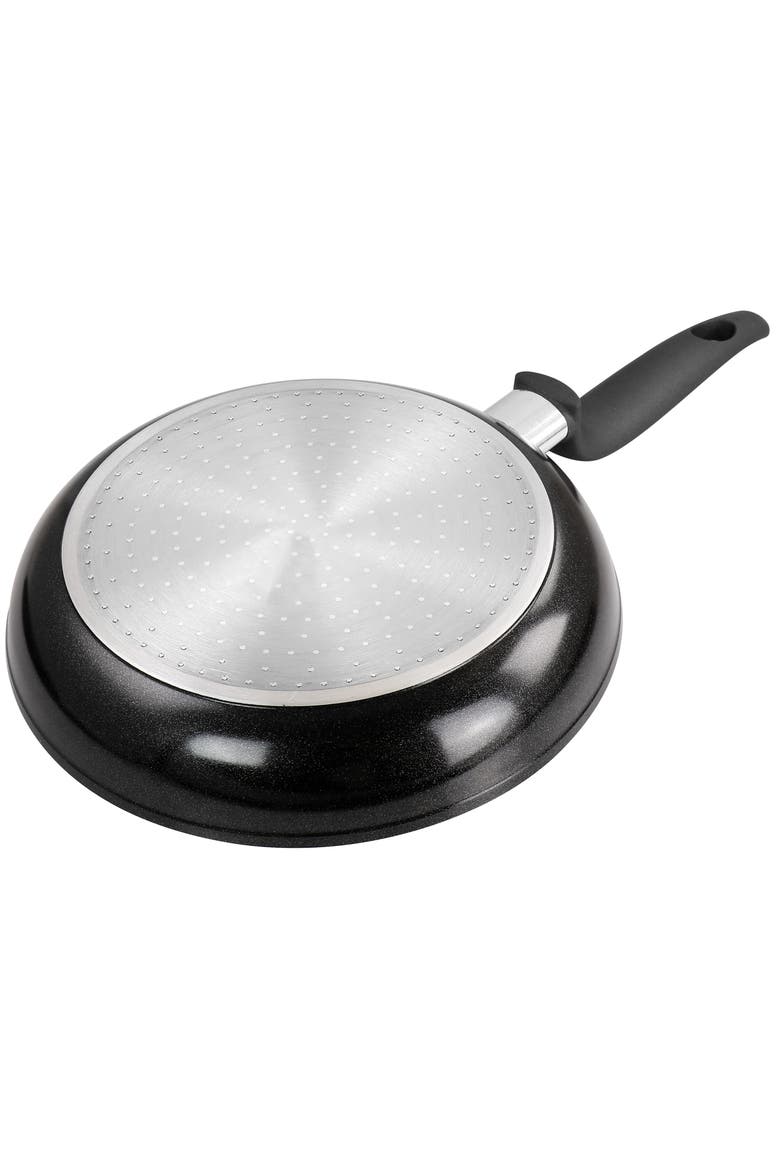 10 Inch Nonstick Aluminum Frying Pan in Warm Black, Alternate, color, Black