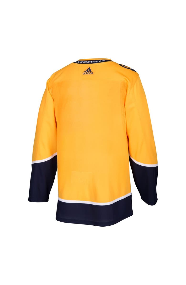 adidas Men's adidas Gold Nashville Predators Home Authentic Blank Jersey, Alternate, color, Gold