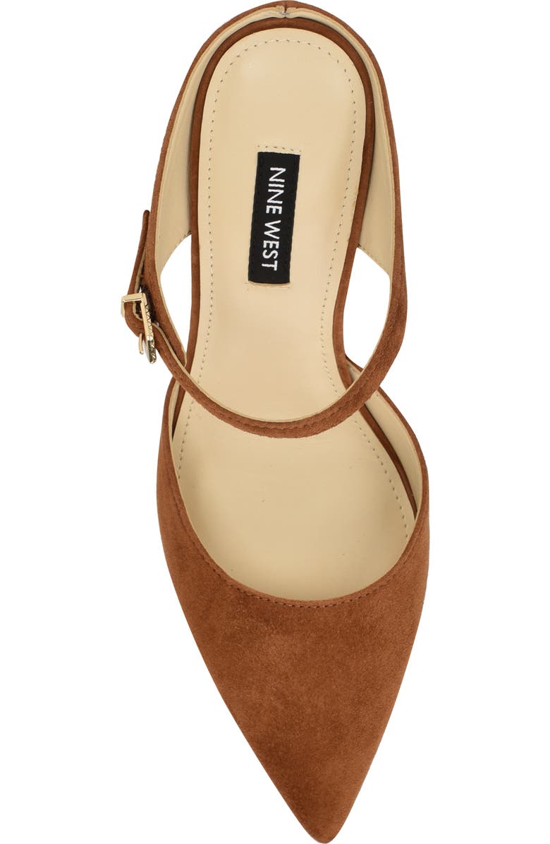 Nine West Danela Pointed Toe Mule, Alternate, color, Dark Natural