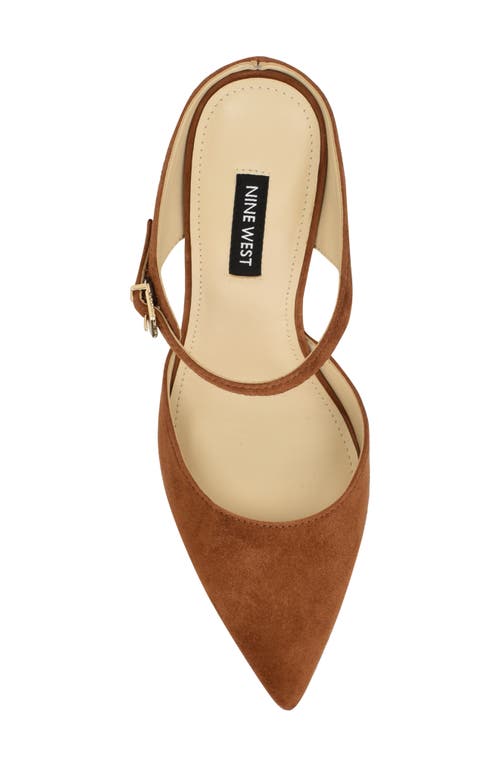 Nine West Danela Pointed Toe Mule In Brown