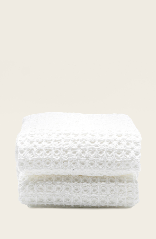 Italic Sedona Waffle Towels In White