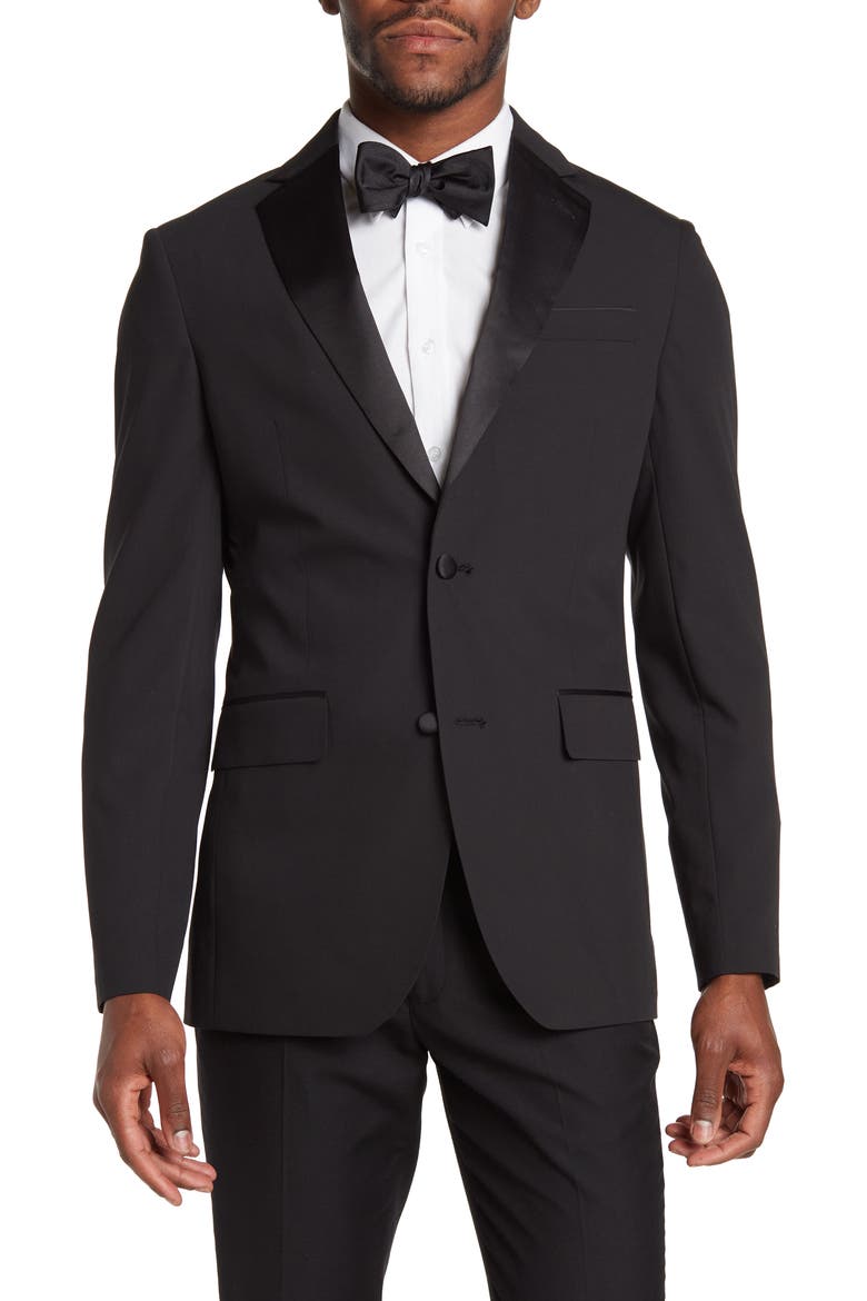 Tuxedo Jacket, Main, color, BLACK