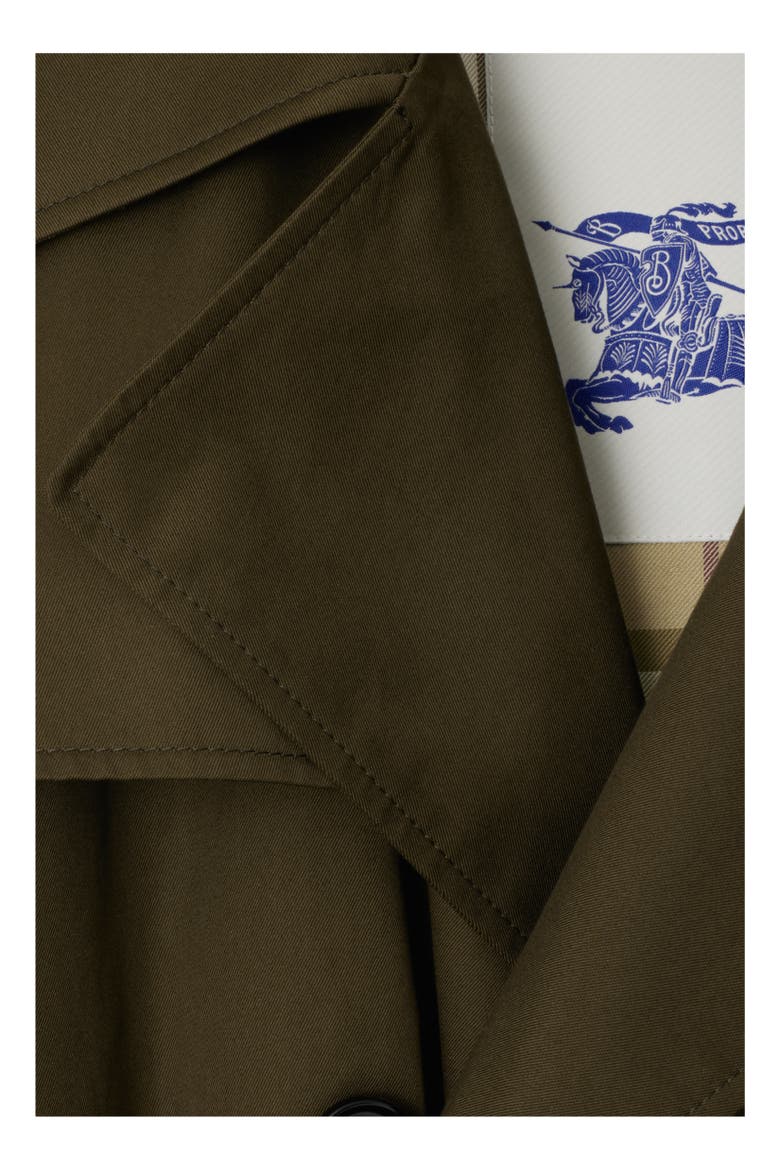 Long Castleford Trench Coat, Alternate, color, Juniper green